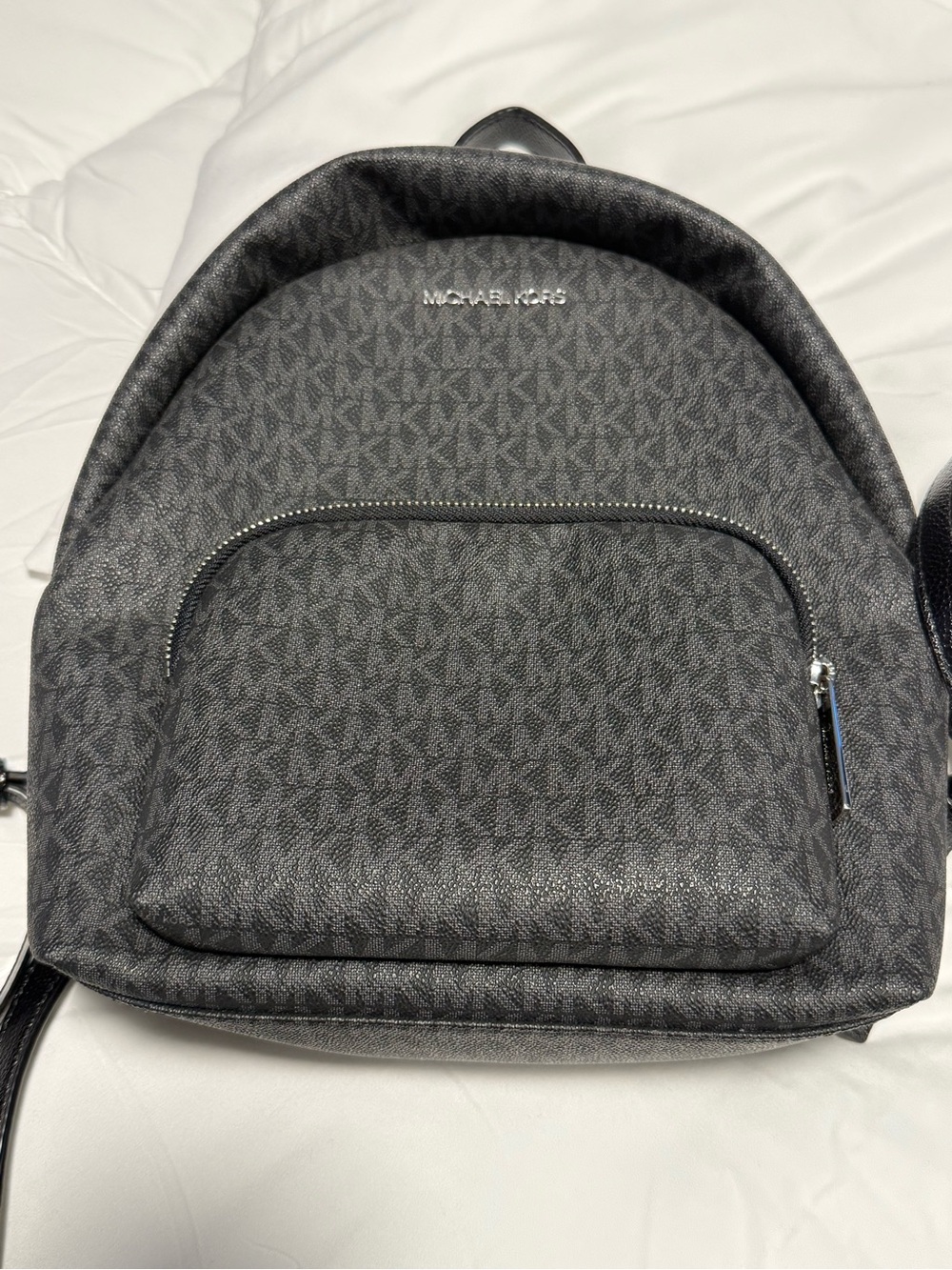 Michael Kors Black/Charcoal MK Signature Backpack